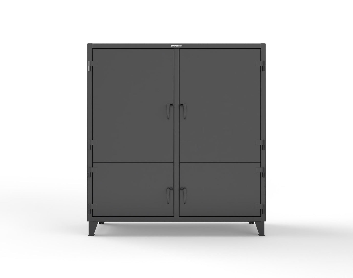 Extreme Duty 12 GA Cabinet with 4 Locking Doors - 72 In. W x 24 In. D x 78 In. H - 66-4D-248-9005