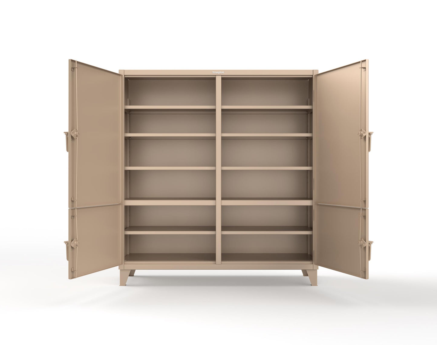 Extreme Duty 12 GA Cabinet with 4 Locking Doors - 72 In. W x 24 In. D x 78 In. H - 66-4D-248-1019