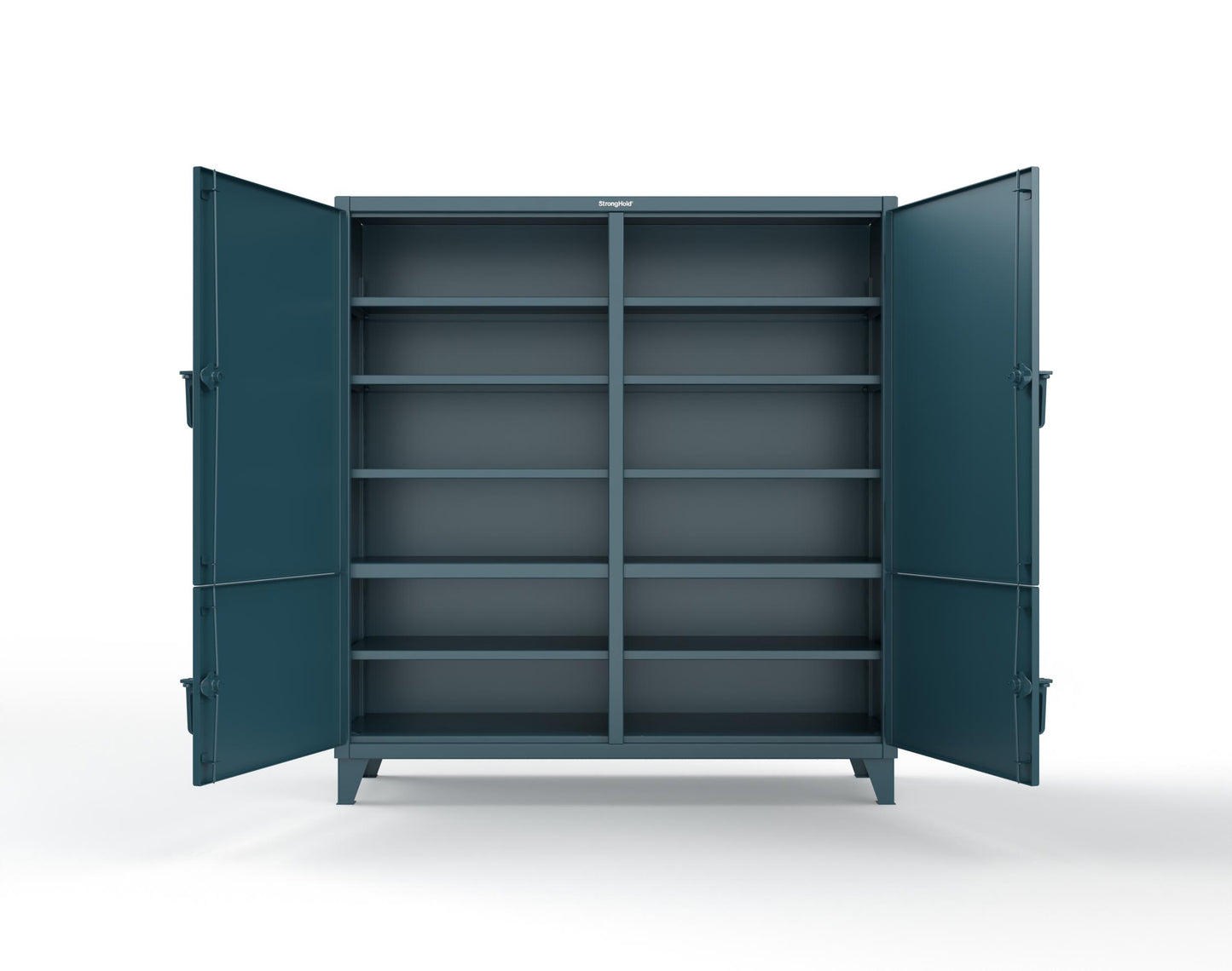 Extreme Duty 12 GA Cabinet with 4 Locking Doors - 72 In. W x 24 In. D x 78 In. H - 66-4D-248-5001