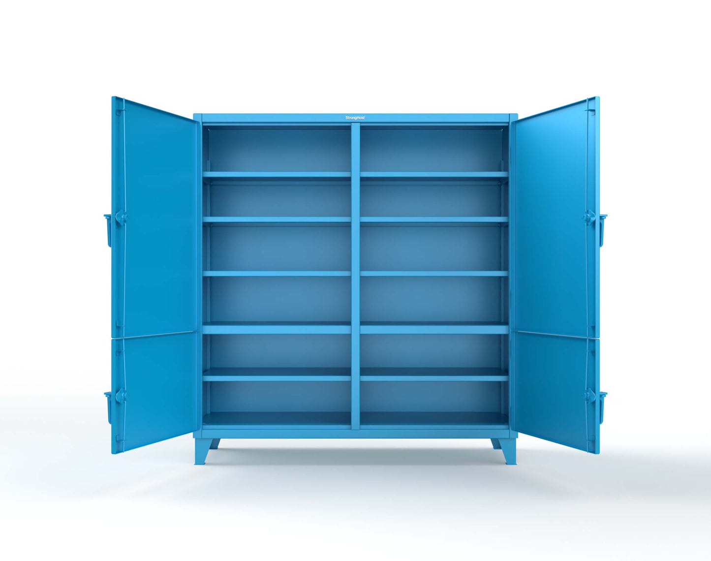 Extreme Duty 12 GA Cabinet with 4 Locking Doors - 72 In. W x 24 In. D x 78 In. H - 66-4D-248-5012