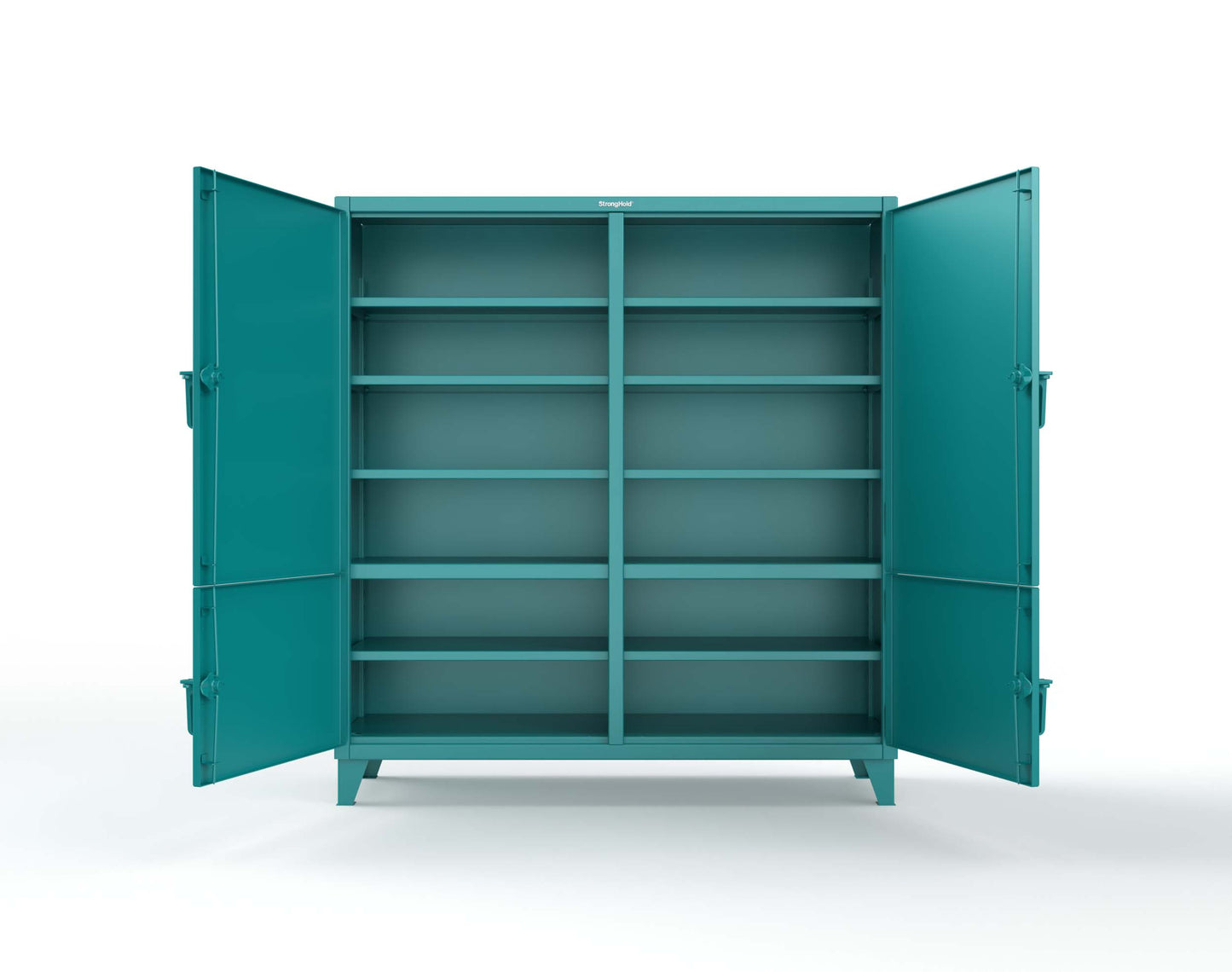 Extreme Duty 12 GA Cabinet with 4 Locking Doors - 72 In. W x 24 In. D x 78 In. H - 66-4D-248-5021