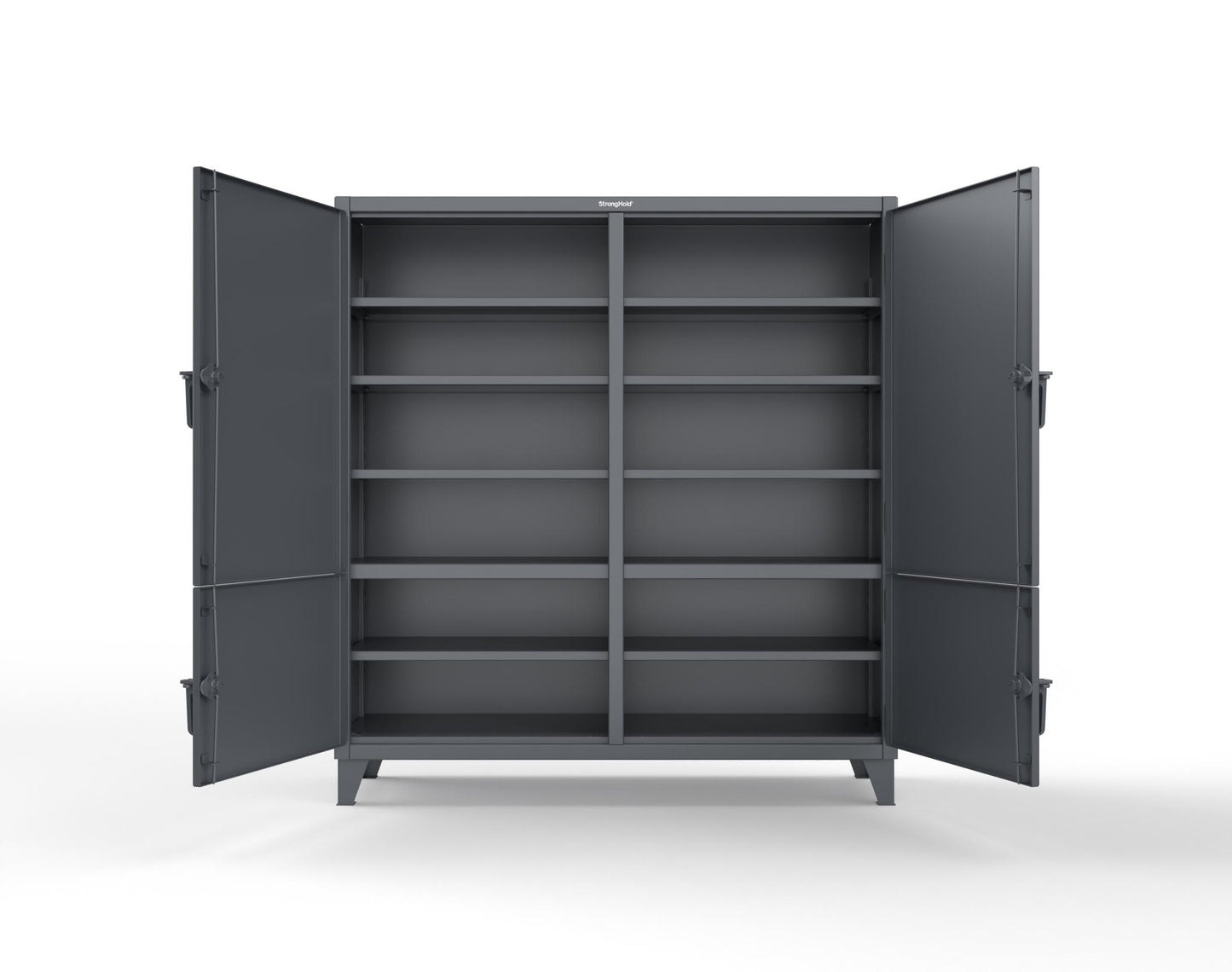 Extreme Duty 12 GA Cabinet with 4 Locking Doors - 72 In. W x 24 In. D x 78 In. H - 66-4D-248-7024