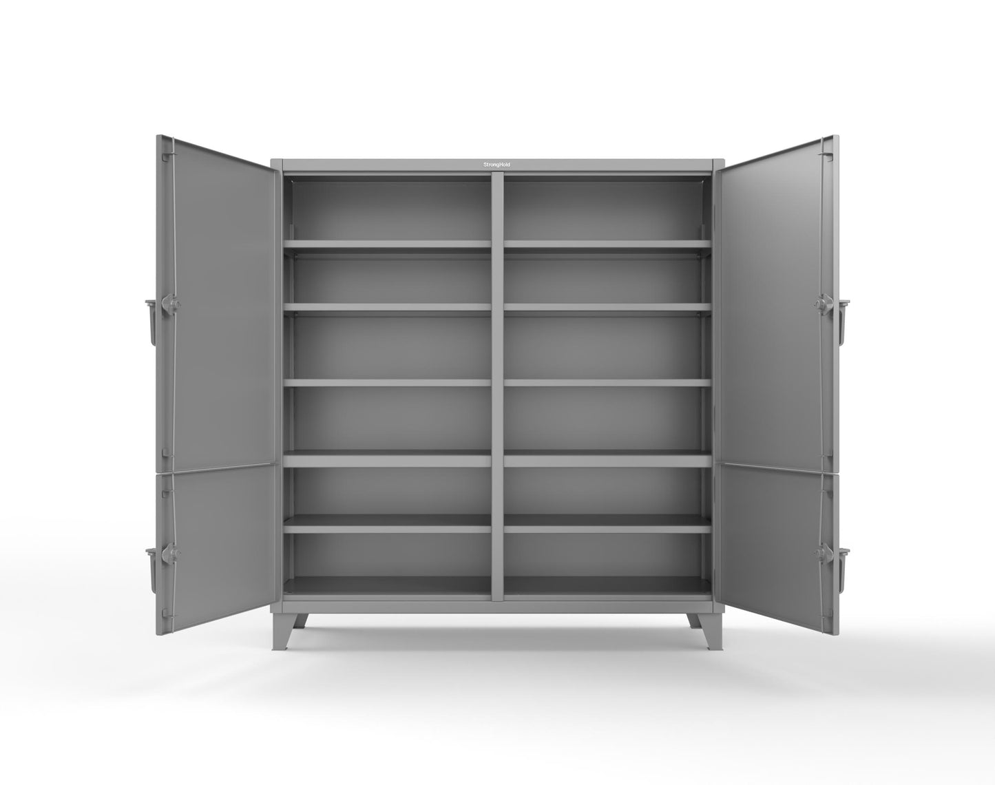 Extreme Duty 12 GA Cabinet with 4 Locking Doors - 72 In. W x 24 In. D x 78 In. H - 66-4D-248-7037