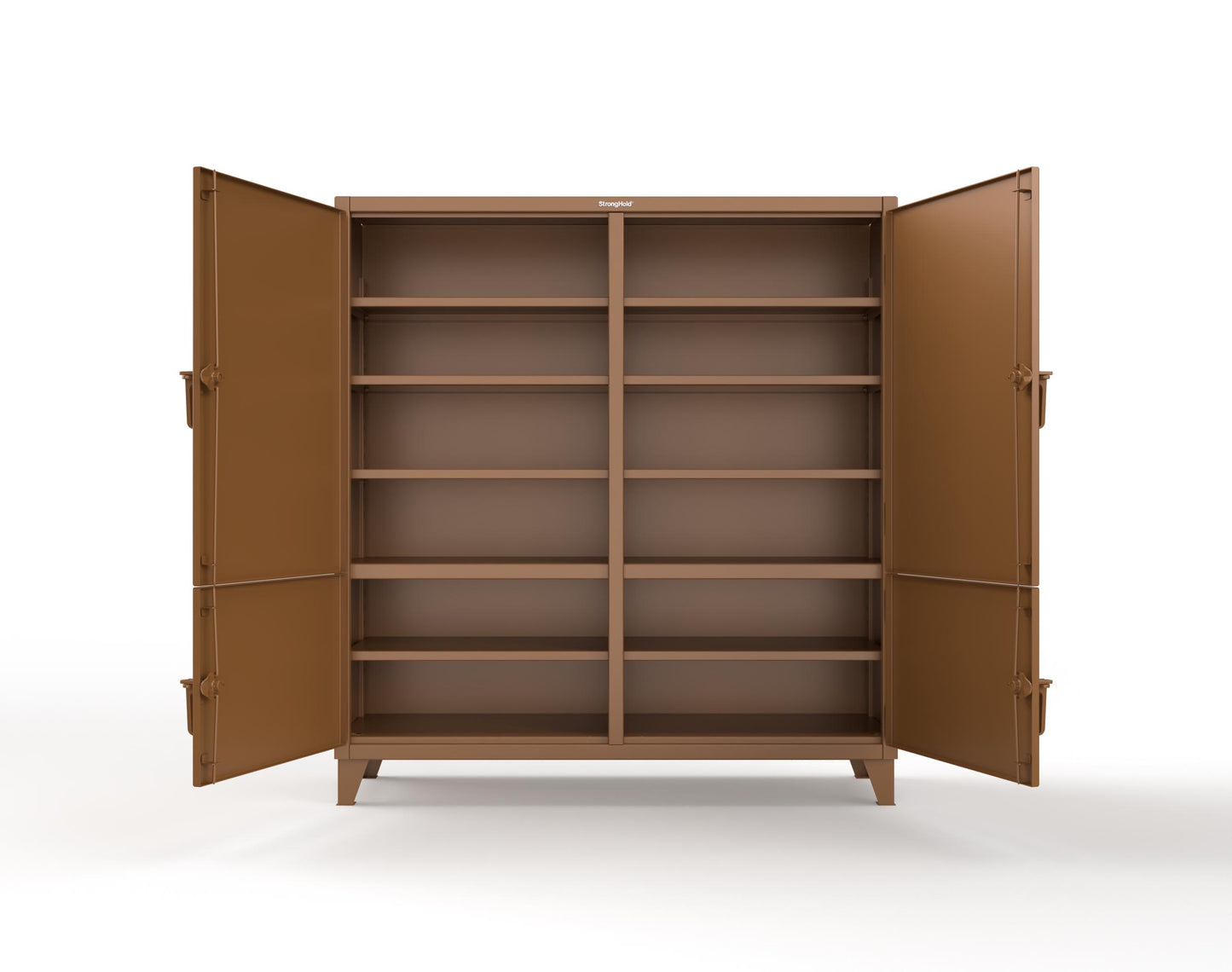 Extreme Duty 12 GA Cabinet with 4 Locking Doors - 72 In. W x 24 In. D x 78 In. H - 66-4D-248-8008
