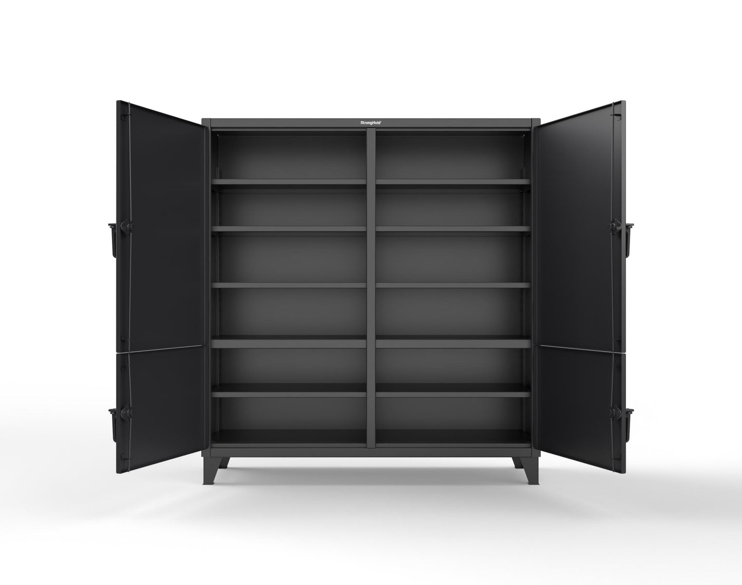 Extreme Duty 12 GA Cabinet with 4 Locking Doors - 72 In. W x 24 In. D x 78 In. H - 66-4D-248-9005