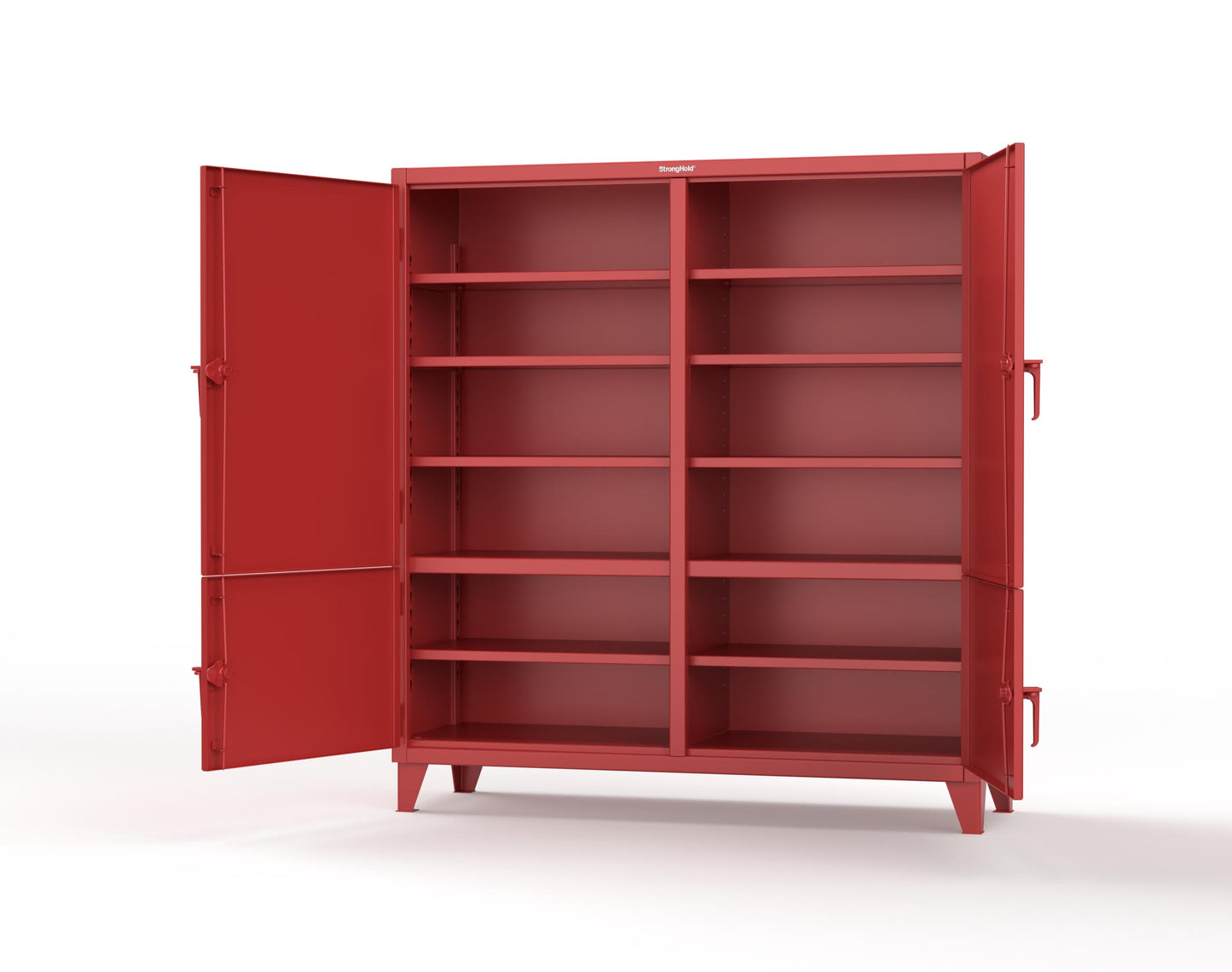 Extreme Duty 12 GA Cabinet with 4 Locking Doors - 72 In. W x 24 In. D x 78 In. H - 66-4D-248-3001