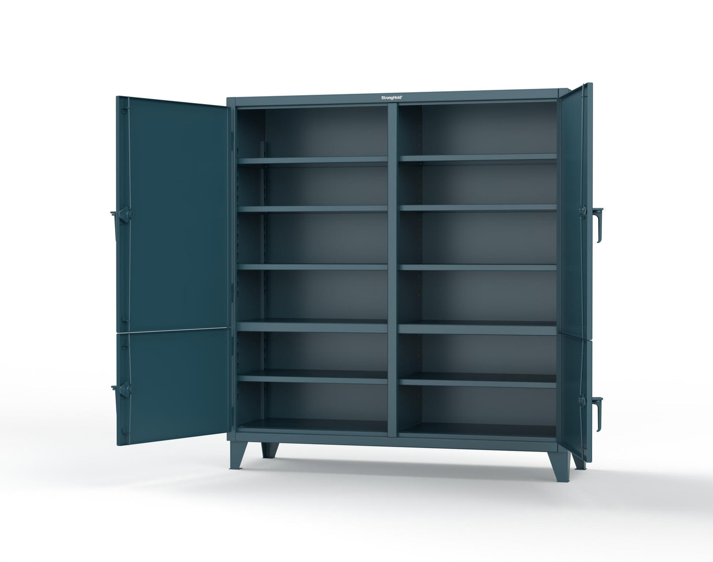 Extreme Duty 12 GA Cabinet with 4 Locking Doors - 72 In. W x 24 In. D x 78 In. H - 66-4D-248-5001