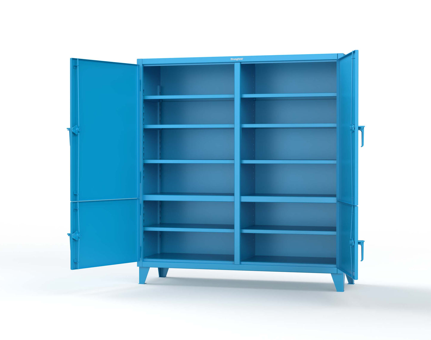 Extreme Duty 12 GA Cabinet with 4 Locking Doors - 72 In. W x 24 In. D x 78 In. H - 66-4D-248-5012