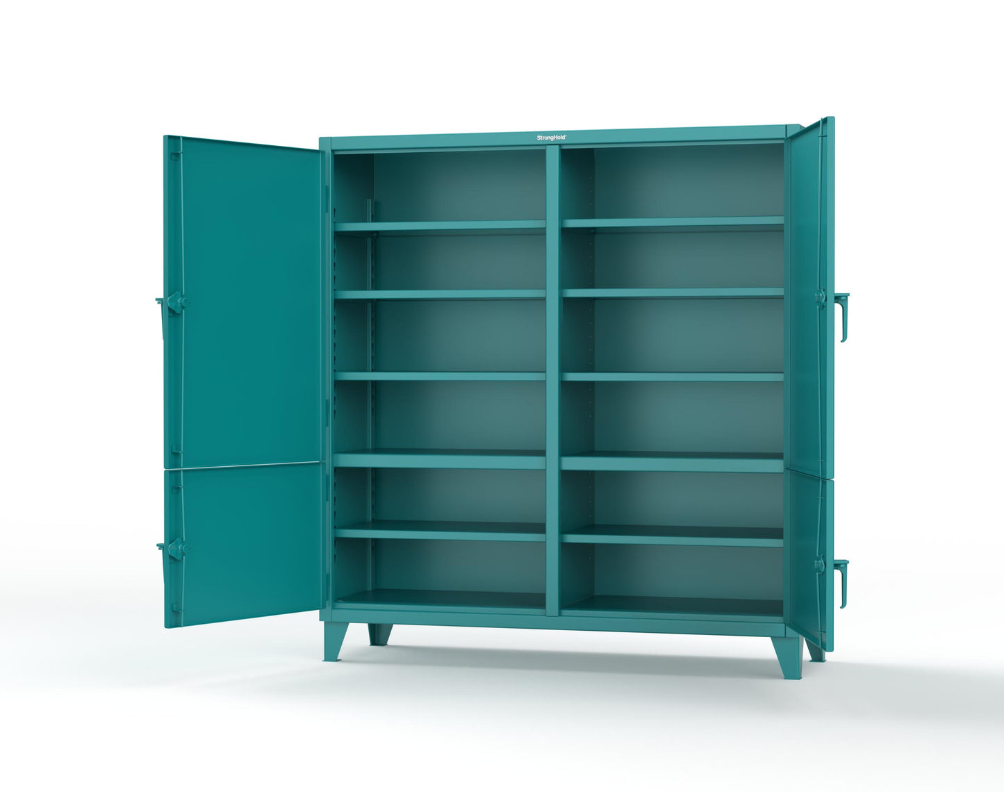Extreme Duty 12 GA Cabinet with 4 Locking Doors - 72 In. W x 24 In. D x 78 In. H - 66-4D-248-5021