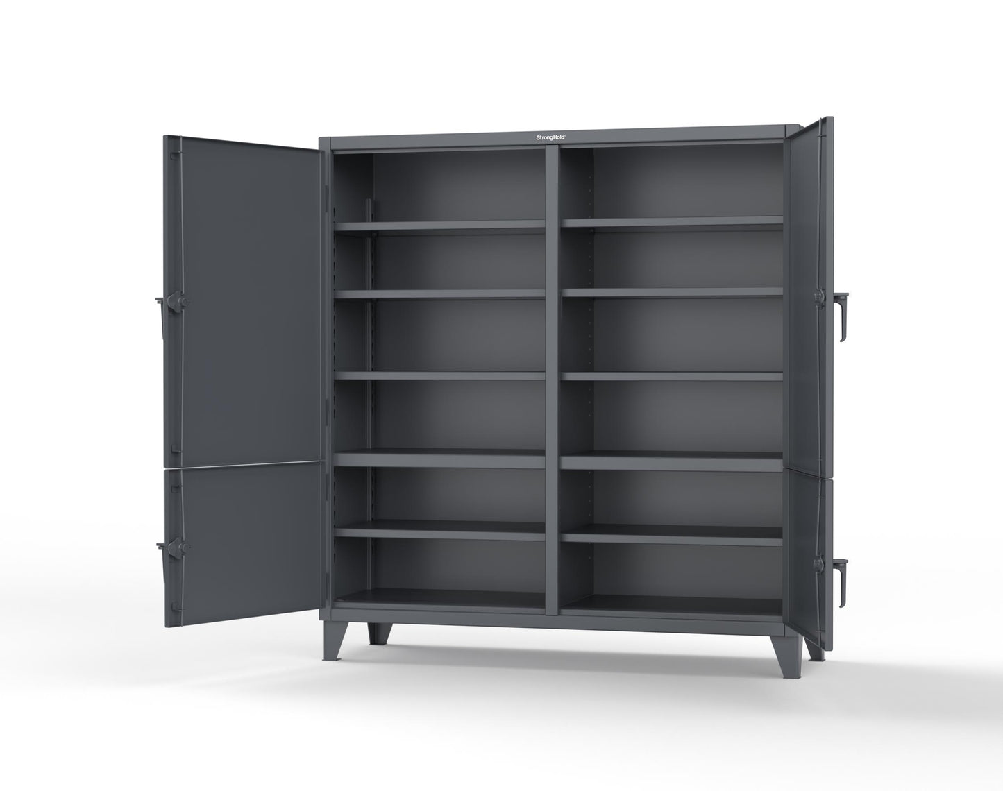 Extreme Duty 12 GA Cabinet with 4 Locking Doors - 72 In. W x 24 In. D x 78 In. H - 66-4D-248-7024