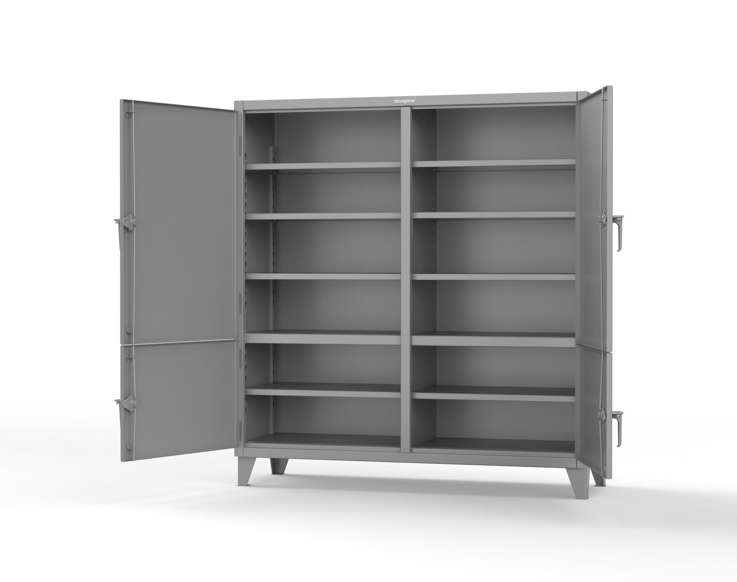 Extreme Duty 12 GA Cabinet with 4 Locking Doors - 72 In. W x 24 In. D x 78 In. H - 66-4D-248-7037