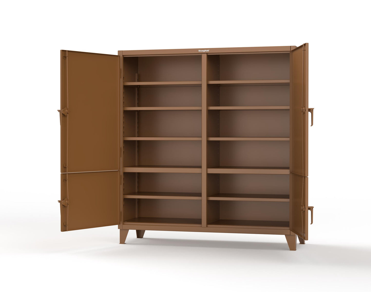 Extreme Duty 12 GA Cabinet with 4 Locking Doors - 72 In. W x 24 In. D x 78 In. H - 66-4D-248-8008