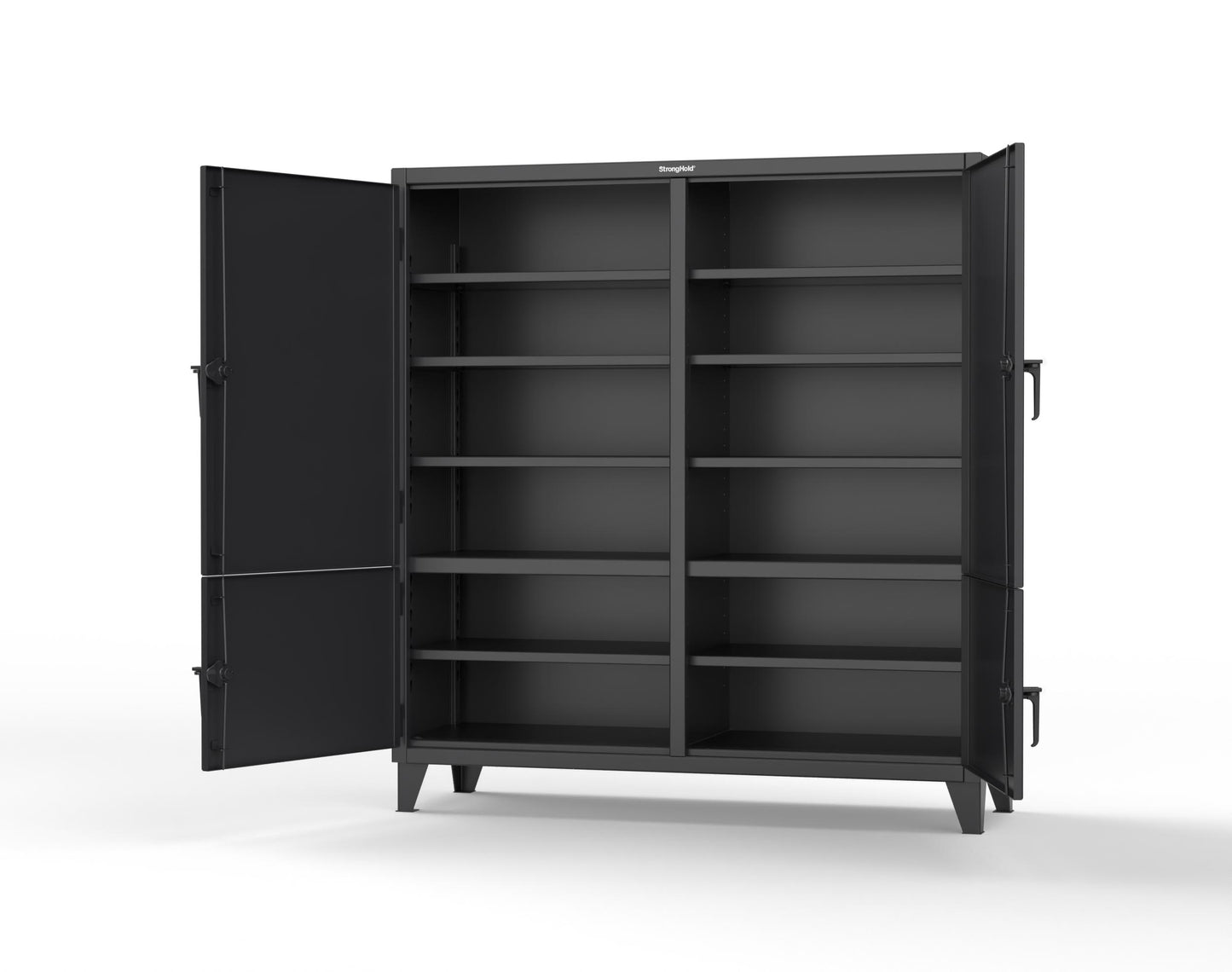 Extreme Duty 12 GA Cabinet with 4 Locking Doors - 72 In. W x 24 In. D x 78 In. H - 66-4D-248-9005