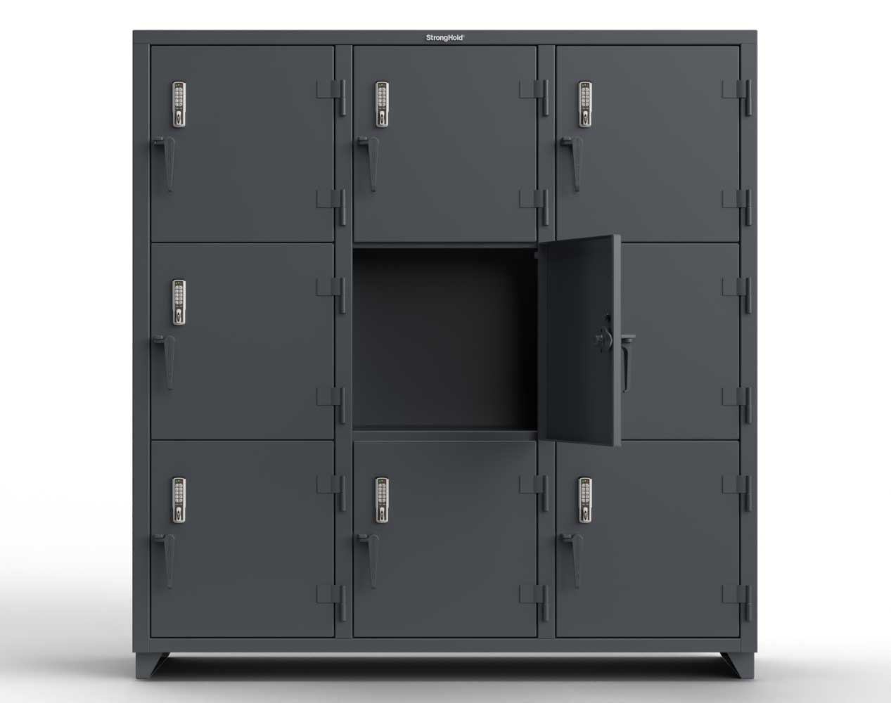 14 GA Triple-Tier Locker with Keyless Entry Lock