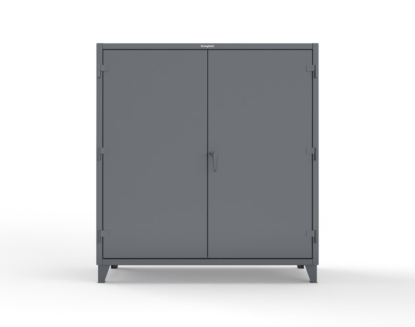 Extreme Duty 12 GA Janitorial Cabinet with 4 Shelves - 72 In. W x 24 In. D x 78 In. H - 66-BC-244-7024