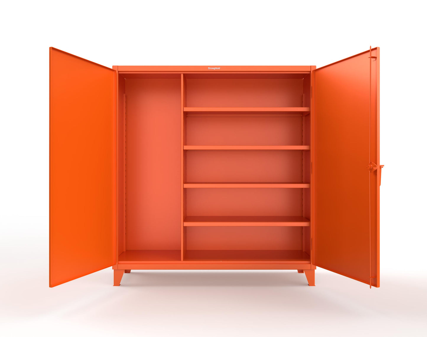 Extreme Duty 12 GA Janitorial Cabinet with 4 Shelves - 72 In. W x 24 In. D x 78 In. H - 66-BC-244-2009
