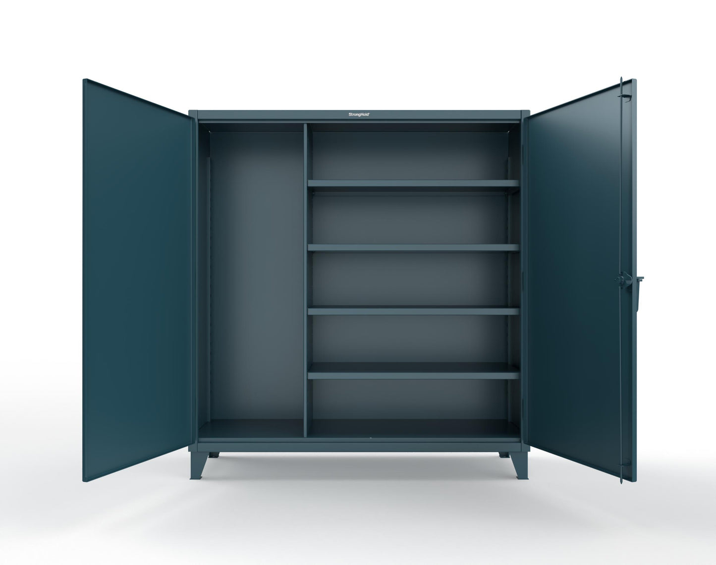 Extreme Duty 12 GA Janitorial Cabinet with 4 Shelves - 72 In. W x 24 In. D x 78 In. H - 66-BC-244-5001