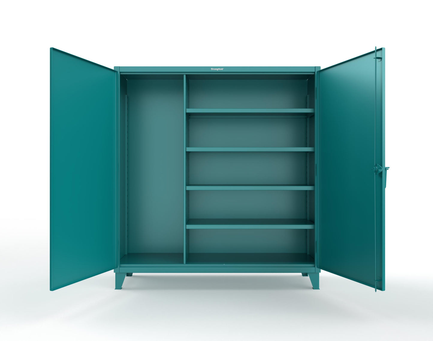 Extreme Duty 12 GA Janitorial Cabinet with 4 Shelves - 72 In. W x 24 In. D x 78 In. H - 66-BC-244-5021