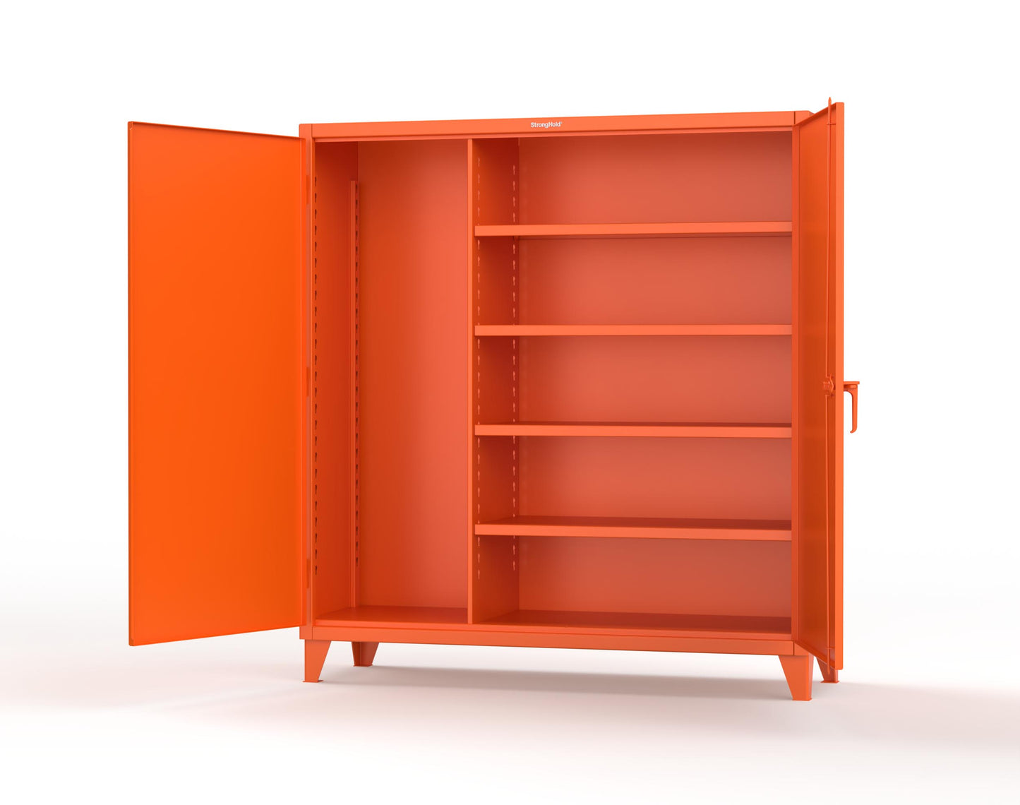 Extreme Duty 12 GA Janitorial Cabinet with 4 Shelves - 72 In. W x 24 In. D x 78 In. H - 66-BC-244-2009