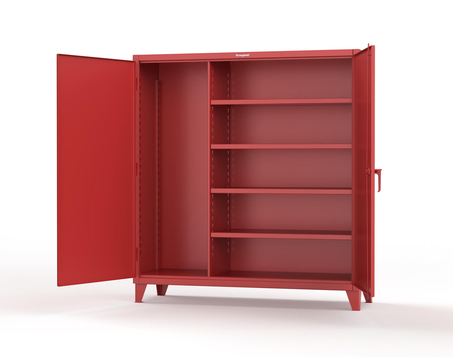 Extreme Duty 12 GA Janitorial Cabinet with 4 Shelves - 72 In. W x 24 In. D x 78 In. H - 66-BC-244-3001