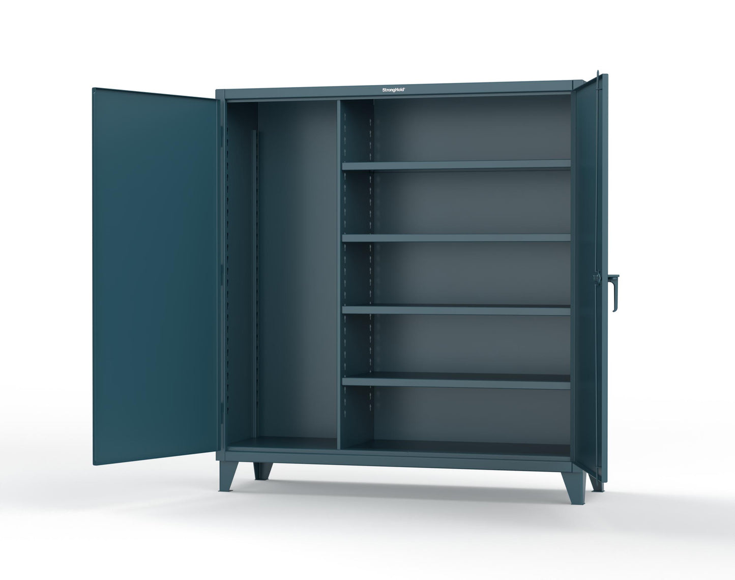 Extreme Duty 12 GA Janitorial Cabinet with 4 Shelves - 72 In. W x 24 In. D x 78 In. H - 66-BC-244-5001