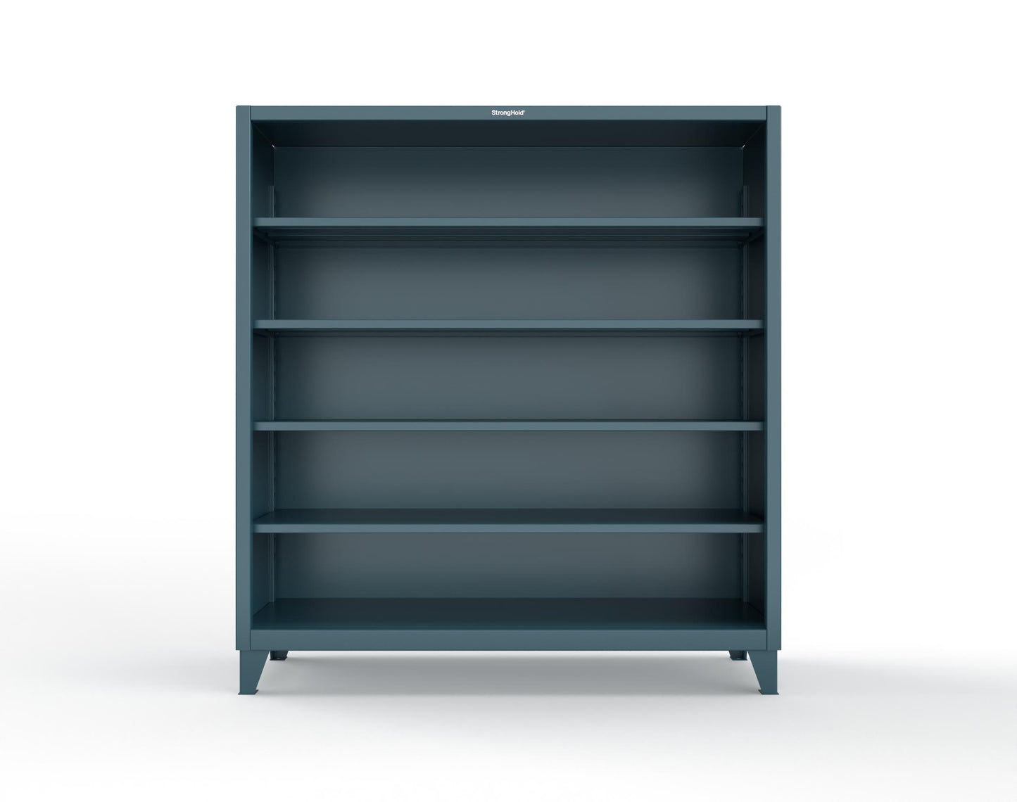 Extreme Duty 12 GA Closed Shelving Unit with 4 Shelves - 72 In. W x 24 In. D x 72 In. H - 66-CSU-244-5001