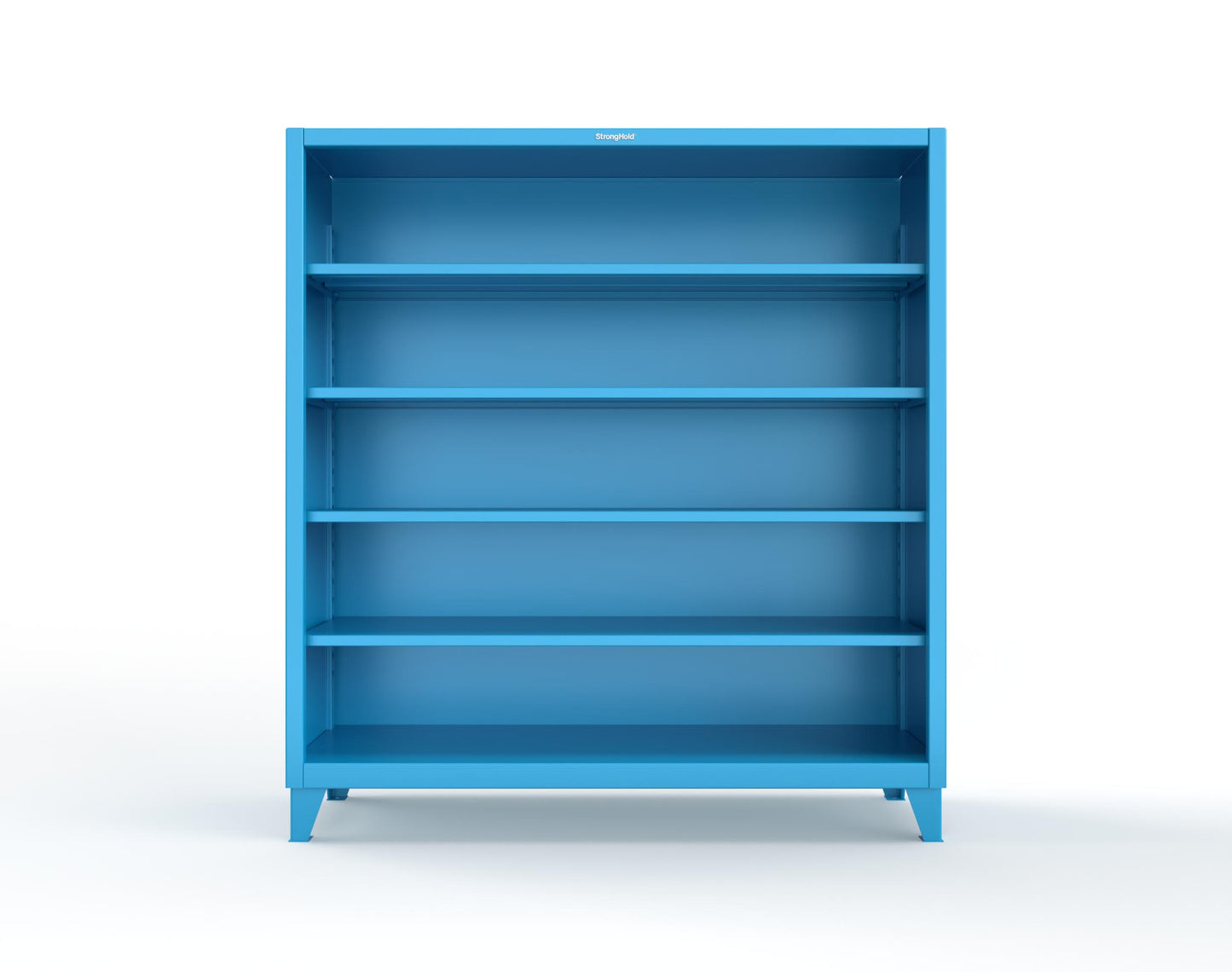 Extreme Duty 12 GA Closed Shelving Unit with 4 Shelves - 72 In. W x 24 In. D x 72 In. H - 66-CSU-244-5012