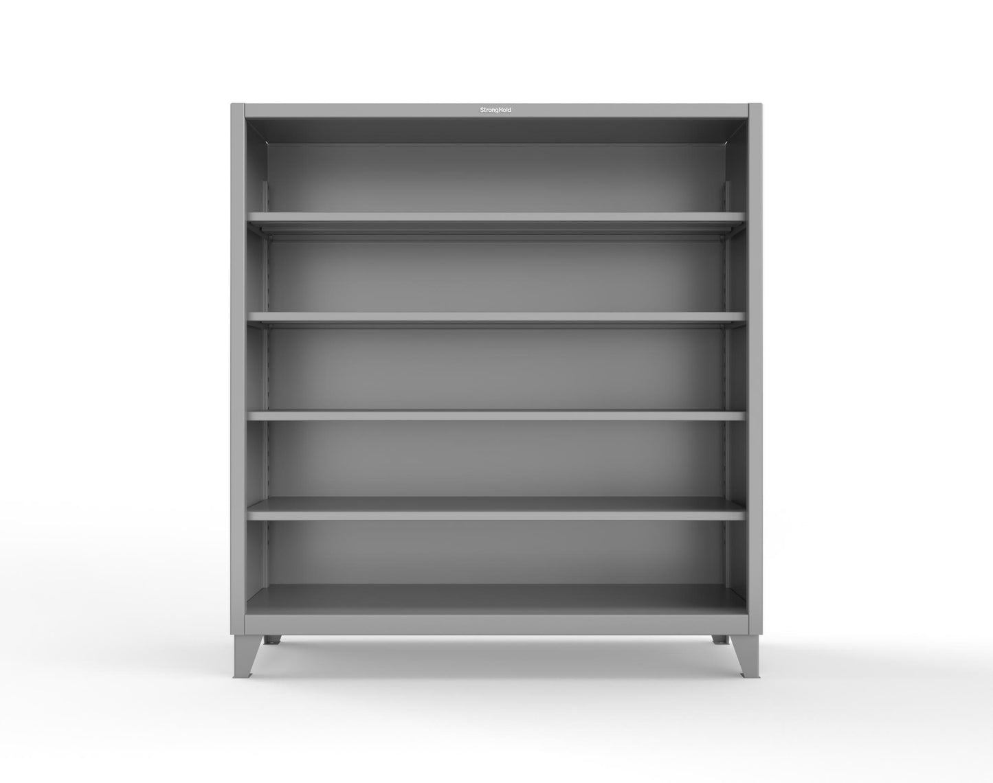 Extreme Duty 12 GA Closed Shelving Unit with 4 Shelves - 72 In. W x 24 In. D x 72 In. H - 66-CSU-244-7037