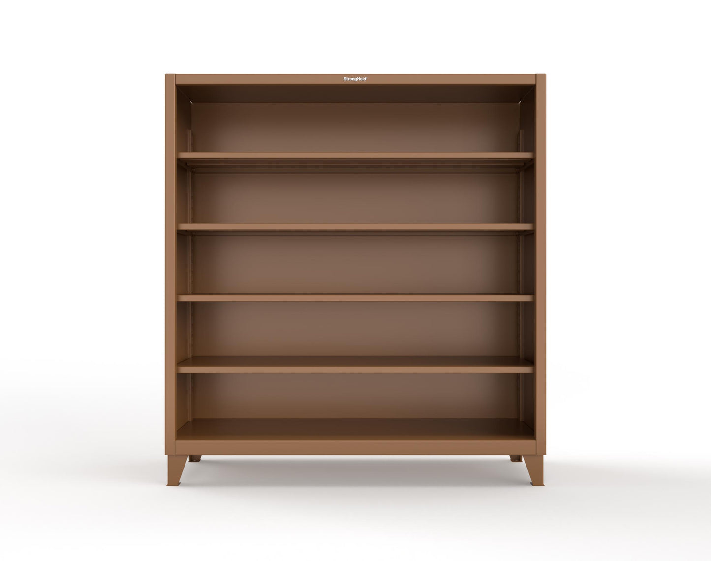 Extreme Duty 12 GA Closed Shelving Unit with 4 Shelves - 72 In. W x 24 In. D x 72 In. H - 66-CSU-244-8008