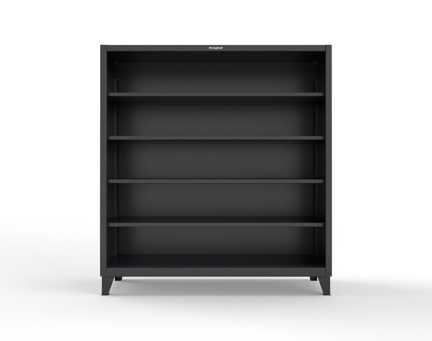Extreme Duty 12 GA Closed Shelving Unit with 4 Shelves - 72 In. W x 24 In. D x 72 In. H - 66-CSU-244-9005