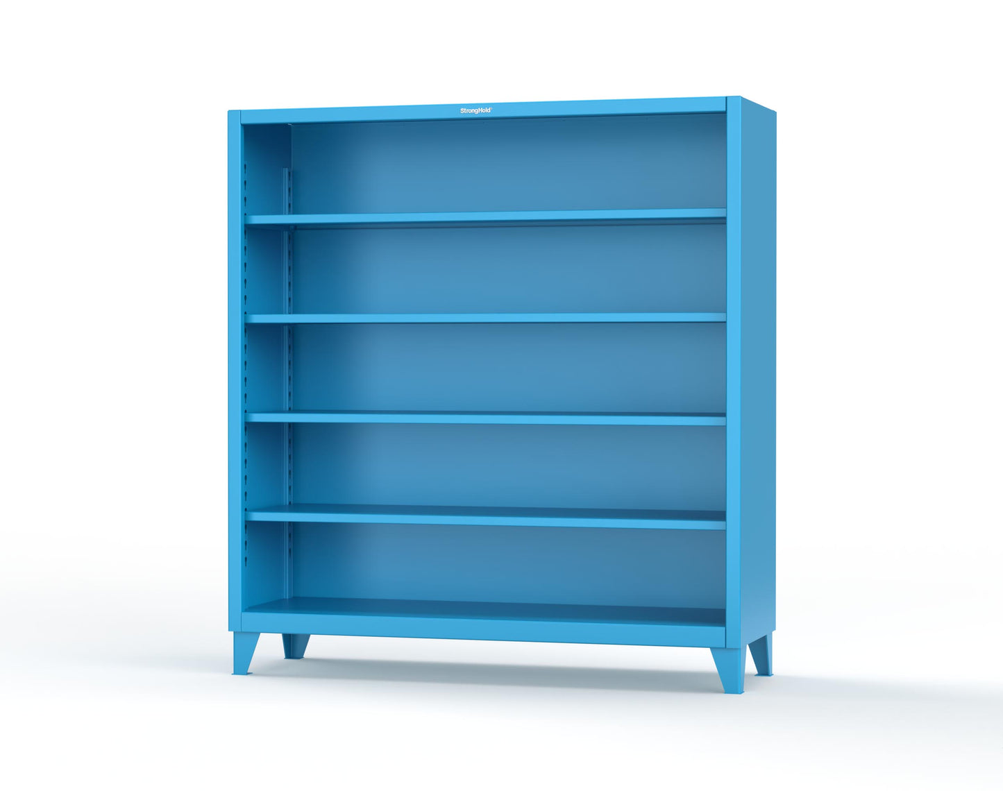 Extreme Duty 12 GA Closed Shelving Unit with 4 Shelves - 72 In. W x 24 In. D x 72 In. H - 66-CSU-244-5012