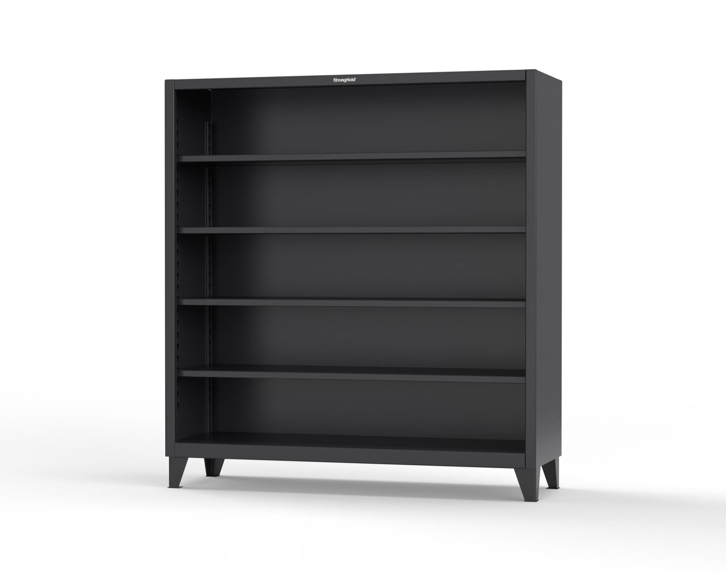 Extreme Duty 12 GA Closed Shelving Unit with 4 Shelves - 72 In. W x 24 In. D x 72 In. H - 66-CSU-244-9005