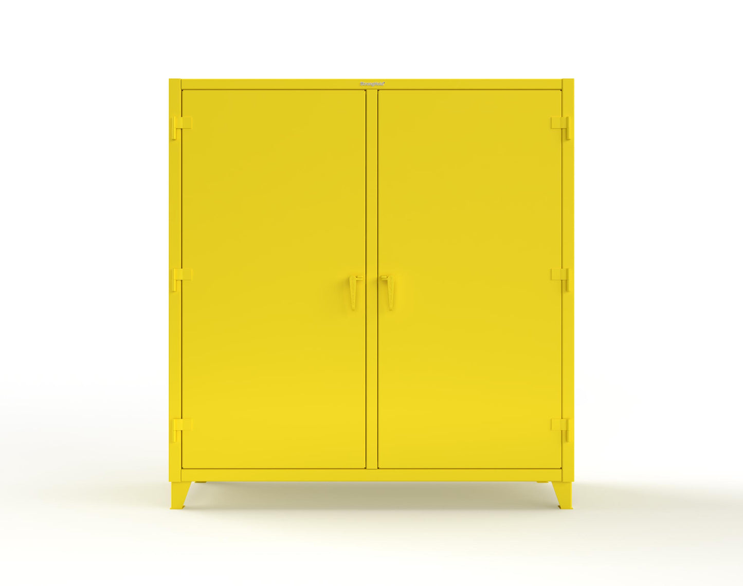 Extreme Duty 12 GA Double Shift Uniform Cabinet with 10 Shelves - 72 In. W x 24 In. D x 78 In. H - 66-DSW-2410-1021