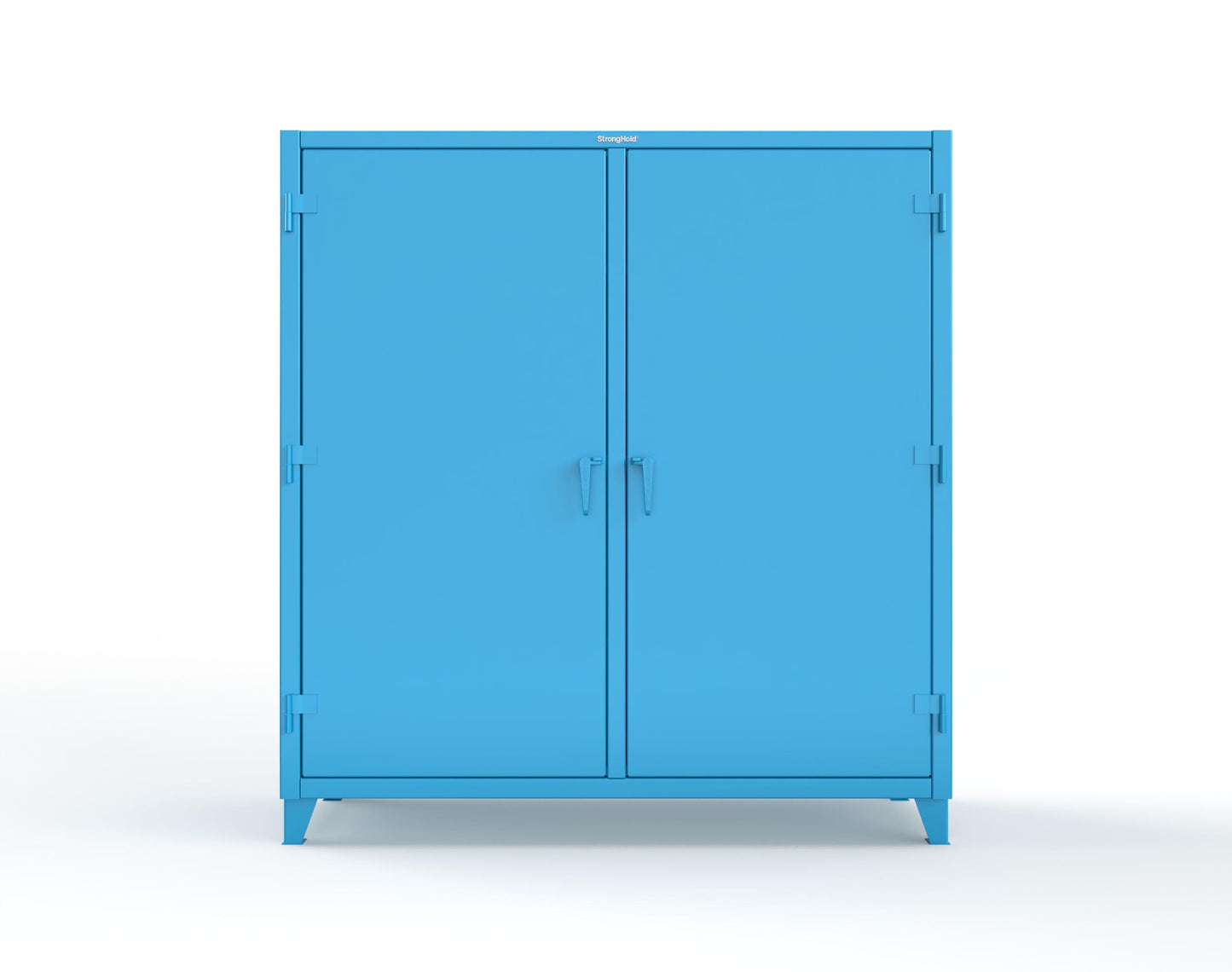Extreme Duty 12 GA Double Shift Uniform Cabinet with 10 Shelves - 72 In. W x 24 In. D x 78 In. H - 66-DSW-2410-5012