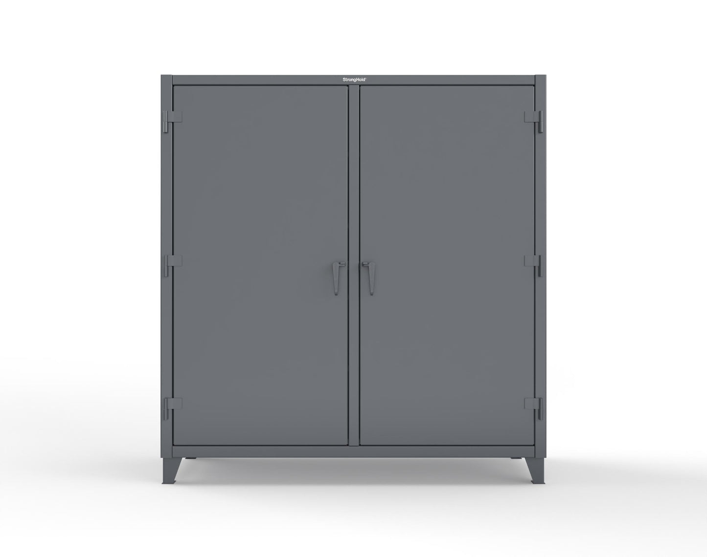 Extreme Duty 12 GA Double Shift Uniform Cabinet with 10 Shelves - 72 In. W x 24 In. D x 78 In. H - 66-DSW-2410-7024