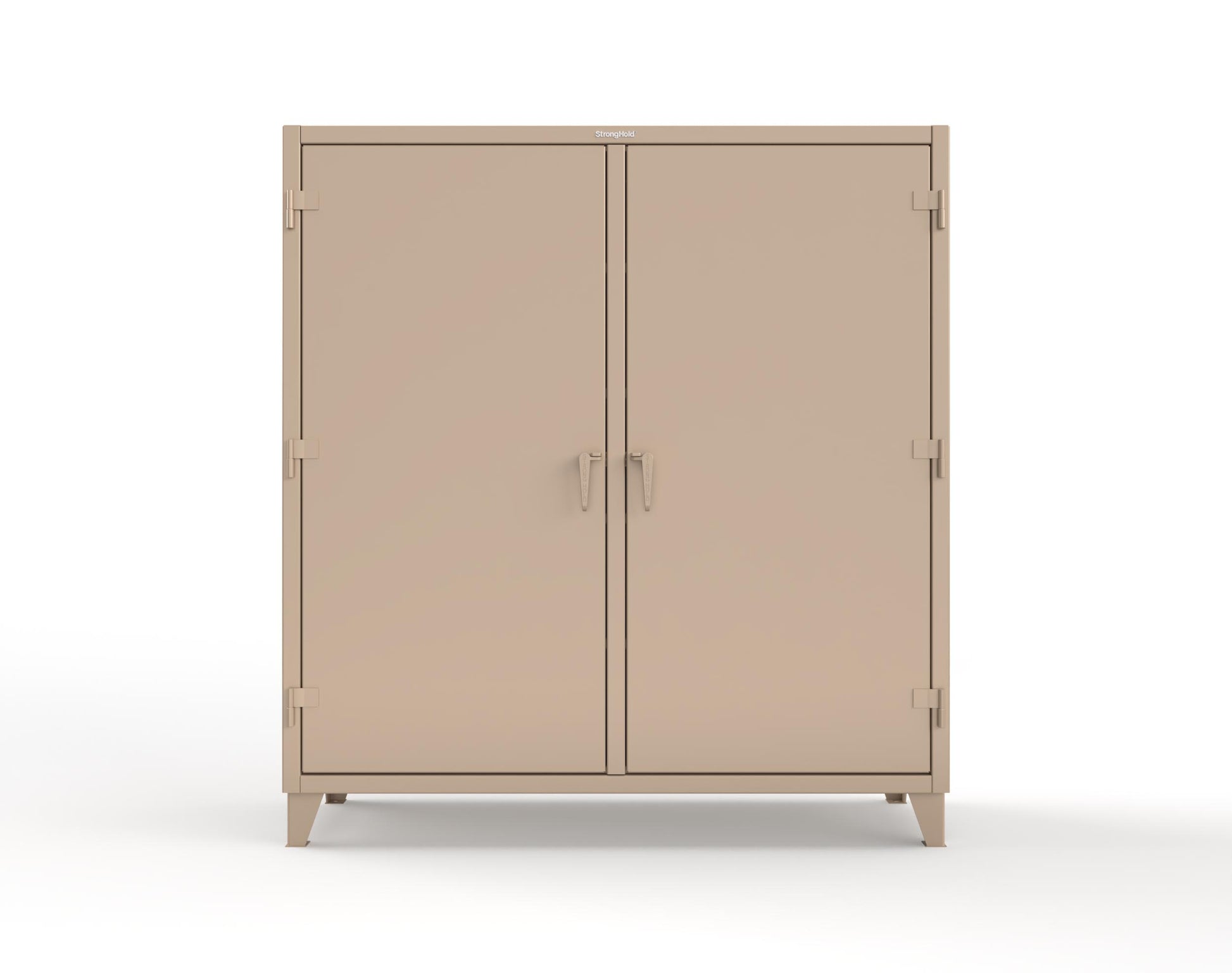 Extreme Duty 12 GA Double Shift Uniform Cabinet with 7 Drawers, 7 Shelves - 72 In. W x 24 In. D x 78 In. H - 66-DSW-247-7DB-1019