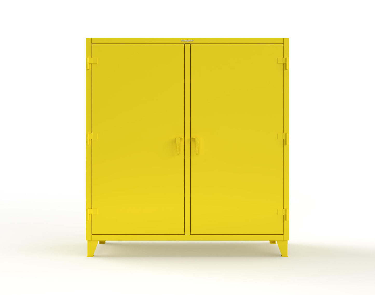 Extreme Duty 12 GA Double Shift Uniform Cabinet with 7 Drawers, 7 Shelves - 72 In. W x 24 In. D x 78 In. H - 66-DSW-247-7DB-1021