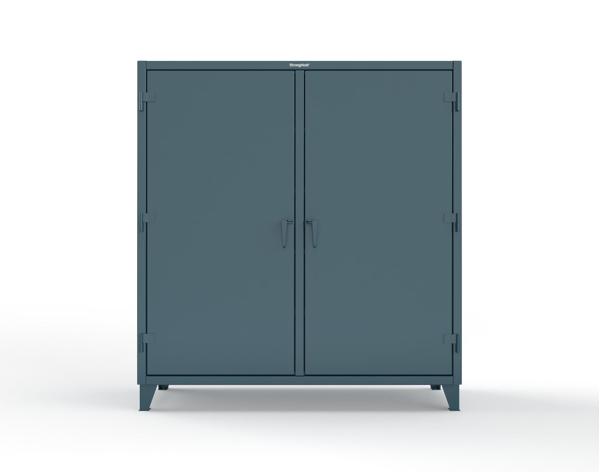 Extreme Duty 12 GA Double Shift Uniform Cabinet with 7 Drawers, 7 Shelves - 72 In. W x 24 In. D x 78 In. H - 66-DSW-247-7DB-5001