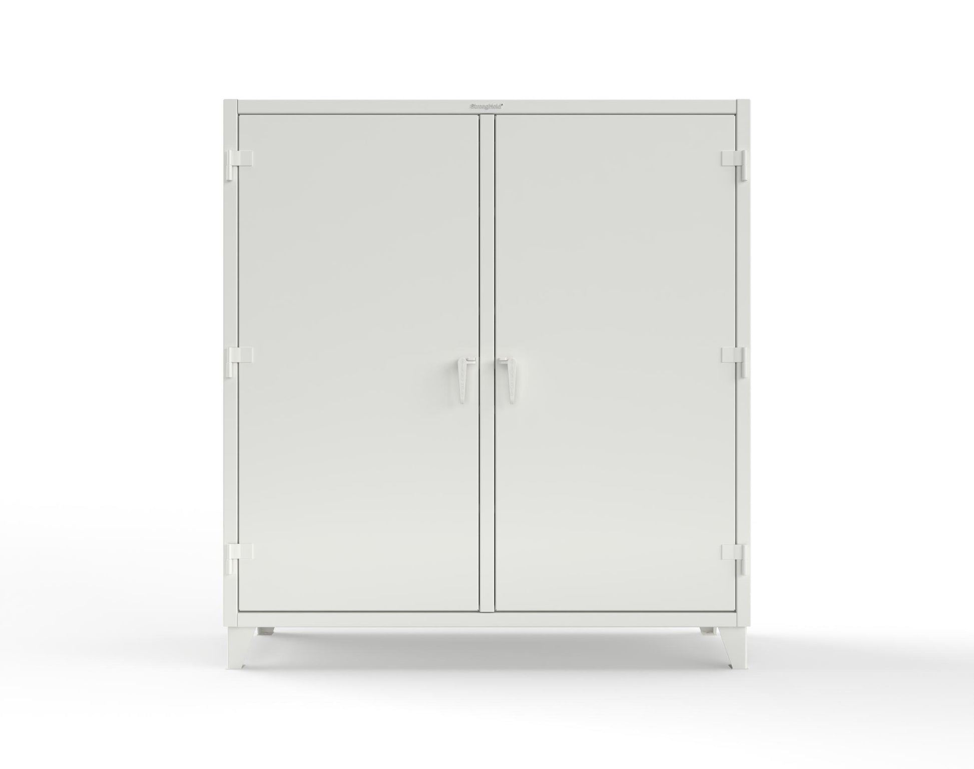 Extreme Duty 12 GA Double Shift Uniform Cabinet with 7 Drawers, 7 Shelves - 72 In. W x 24 In. D x 78 In. H - 66-DSW-247-7DB-9003