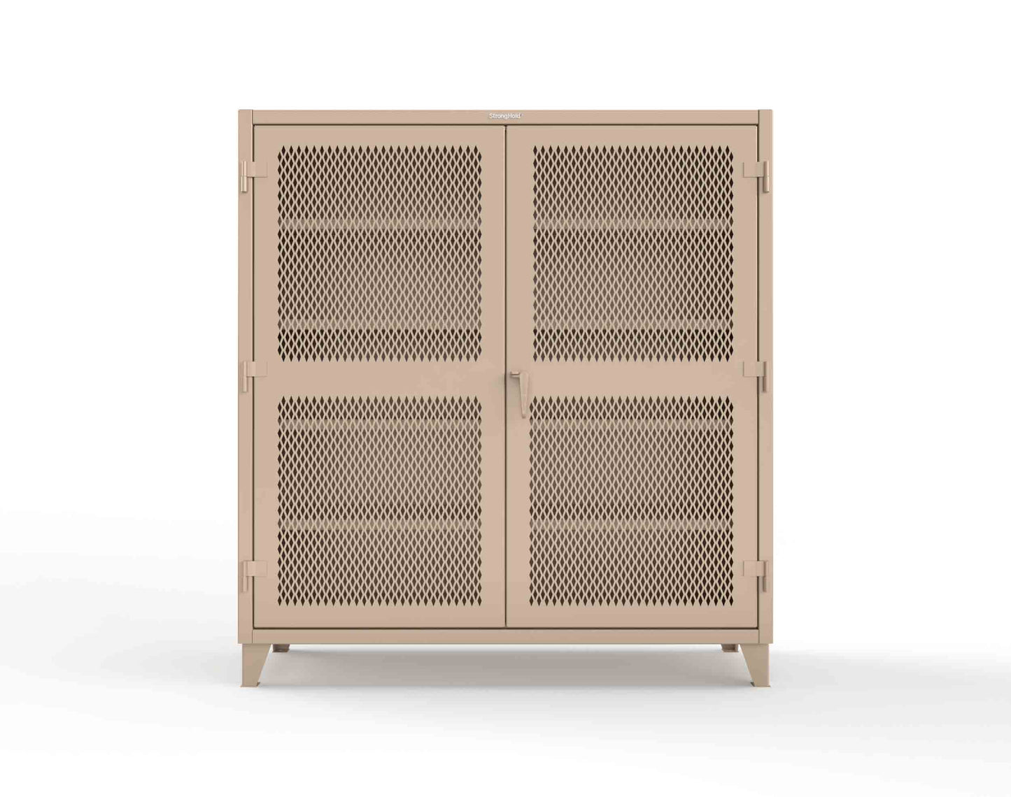 Extreme Duty 12 GA Cabinet with Ventilated (Diamond) Doors - 78 In. W x 24 In. D x 78 In. H - 66-V-244-1019