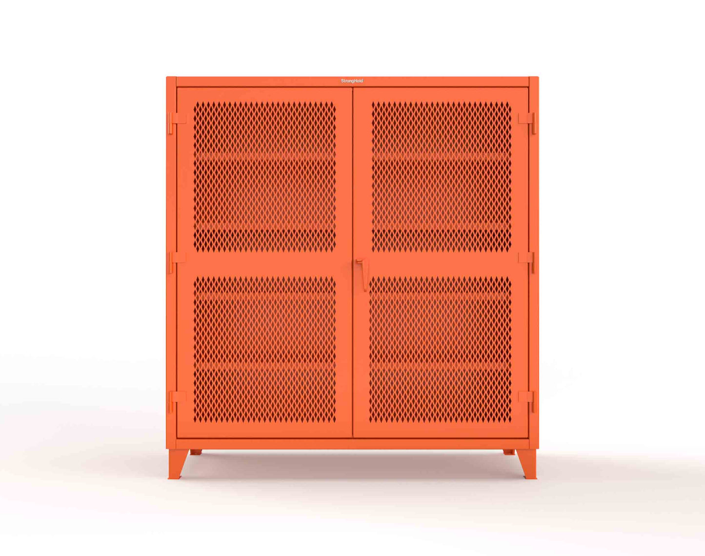 Extreme Duty 12 GA Cabinet with Ventilated (Diamond) Doors - 78 In. W x 24 In. D x 78 In. H - 66-V-244-2009