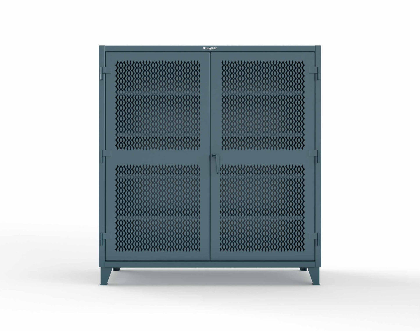 Extreme Duty 12 GA Cabinet with Ventilated (Diamond) Doors - 78 In. W x 24 In. D x 78 In. H - 66-V-244-5001
