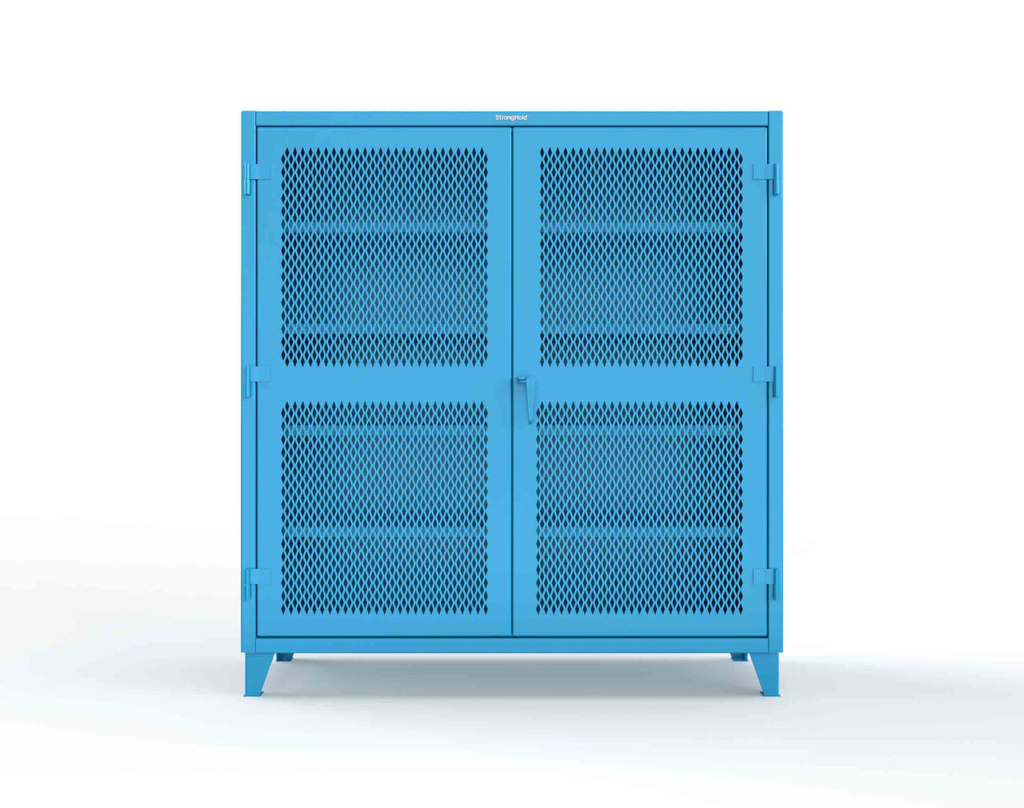 Extreme Duty 12 GA Cabinet with Ventilated (Diamond) Doors - 78 In. W x 24 In. D x 78 In. H - 66-V-244-5012