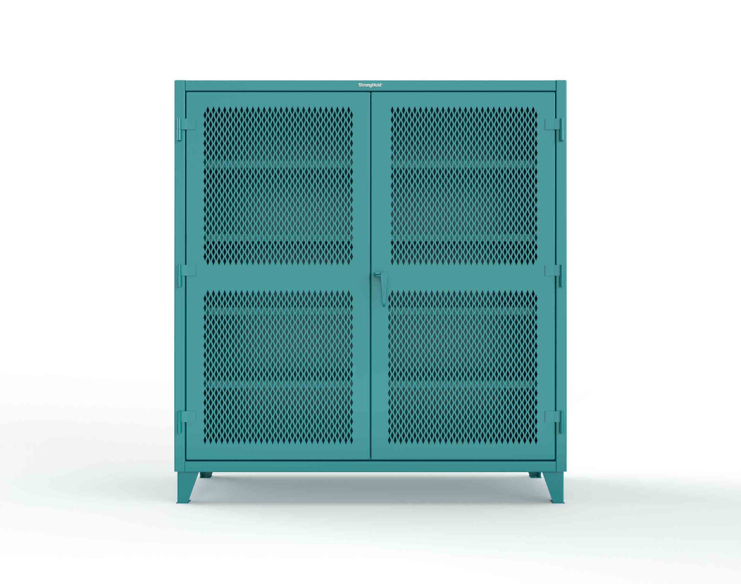 Extreme Duty 12 GA Cabinet with Ventilated (Diamond) Doors - 78 In. W x 24 In. D x 78 In. H - 66-V-244-5021