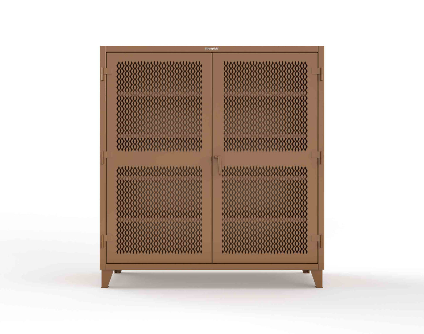 Extreme Duty 12 GA Cabinet with Ventilated (Diamond) Doors - 78 In. W x 24 In. D x 78 In. H - 66-V-244-8008