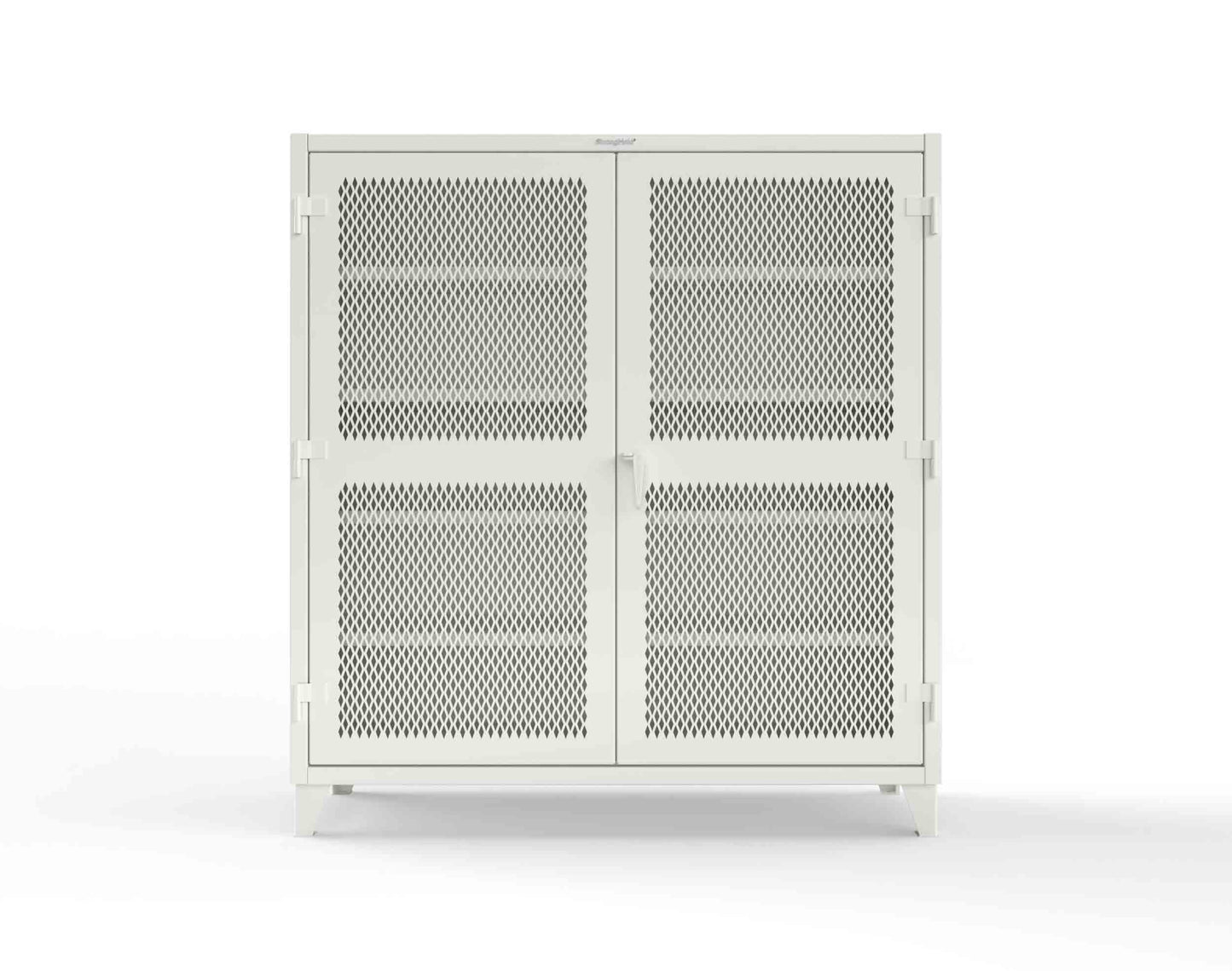 Extreme Duty 12 GA Cabinet with Ventilated (Diamond) Doors - 78 In. W x 24 In. D x 78 In. H - 66-V-244-9003