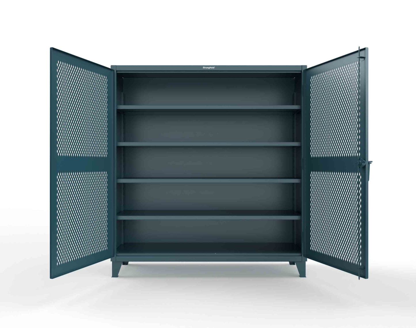 Extreme Duty 12 GA Cabinet with Ventilated (Diamond) Doors - 78 In. W x 24 In. D x 78 In. H - 66-V-244-5001