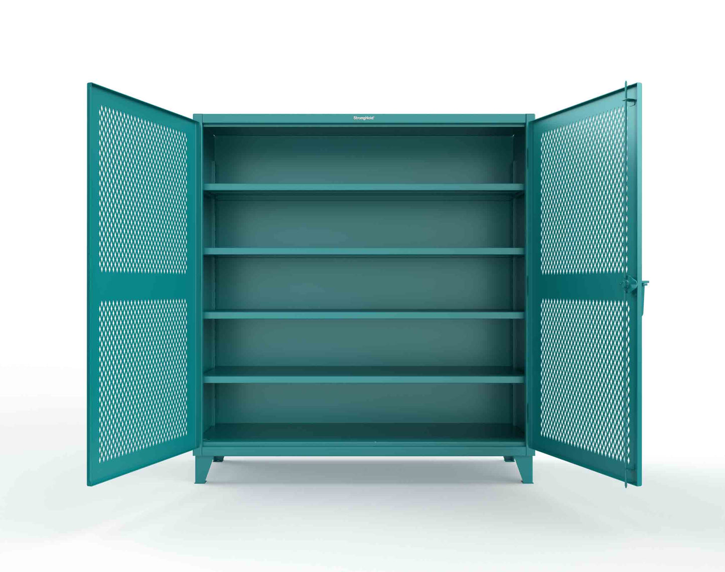Extreme Duty 12 GA Cabinet with Ventilated (Diamond) Doors - 78 In. W x 24 In. D x 78 In. H - 66-V-244-5021