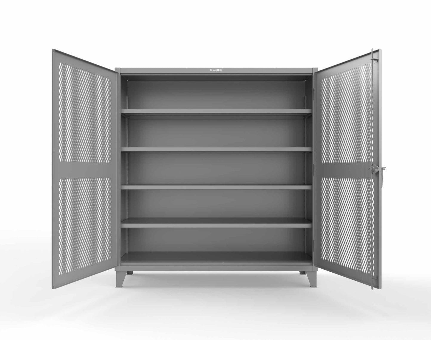 Extreme Duty 12 GA Cabinet with Ventilated (Diamond) Doors - 78 In. W x 24 In. D x 78 In. H - 66-V-244-7037