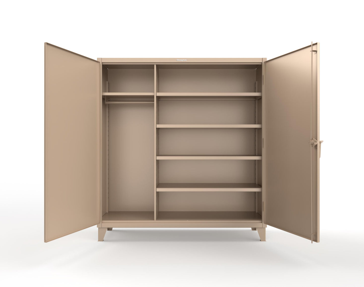 Extreme Duty 12 GA Uniform Cabinet with 5 Shelves - 72 In. W x 24 In. D x 78 In. H - 66-W-245-1019